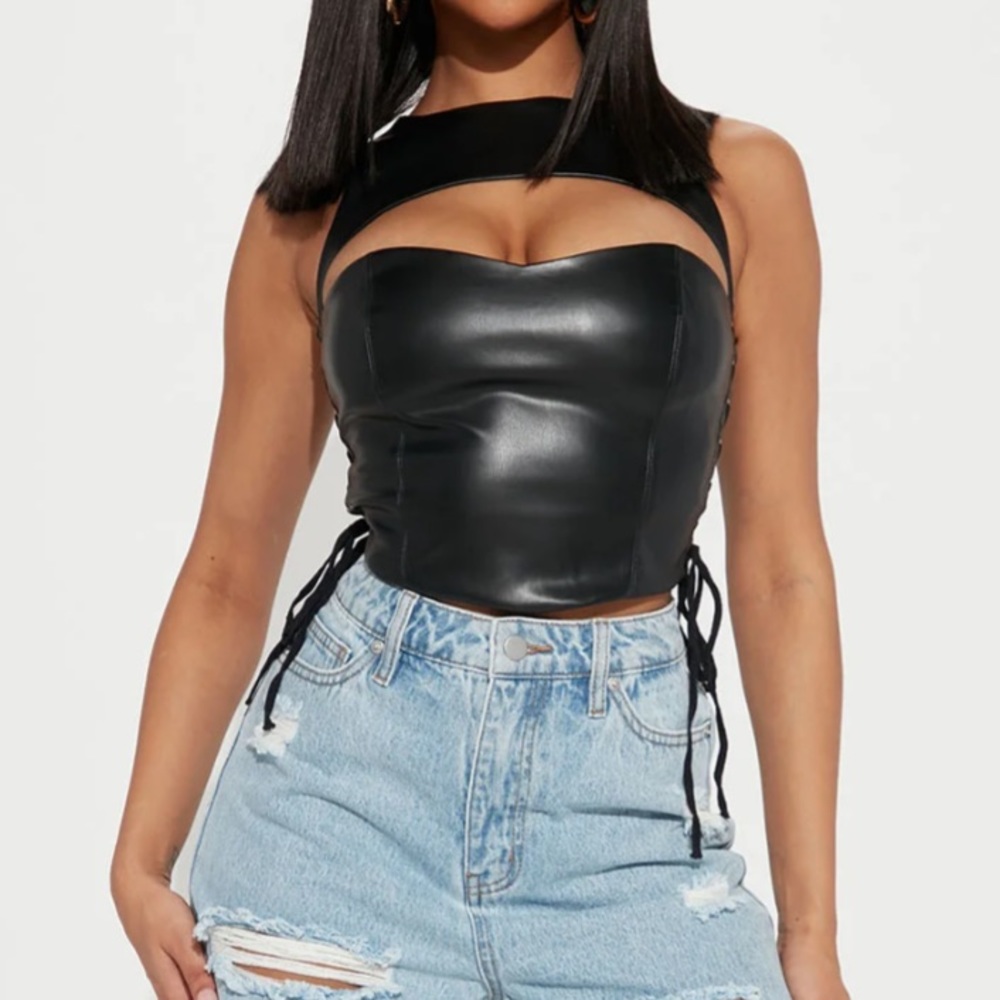 Leather top
